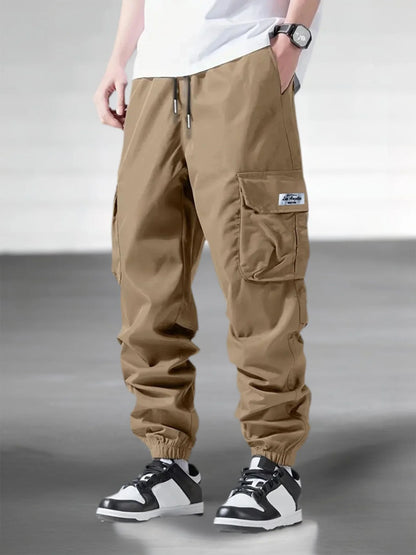 Men's Spring Autumn Street Work Pants Multi Pocket Casual Training Pants Jogging and Hiking Casual Trousers Men's Cargo Pants