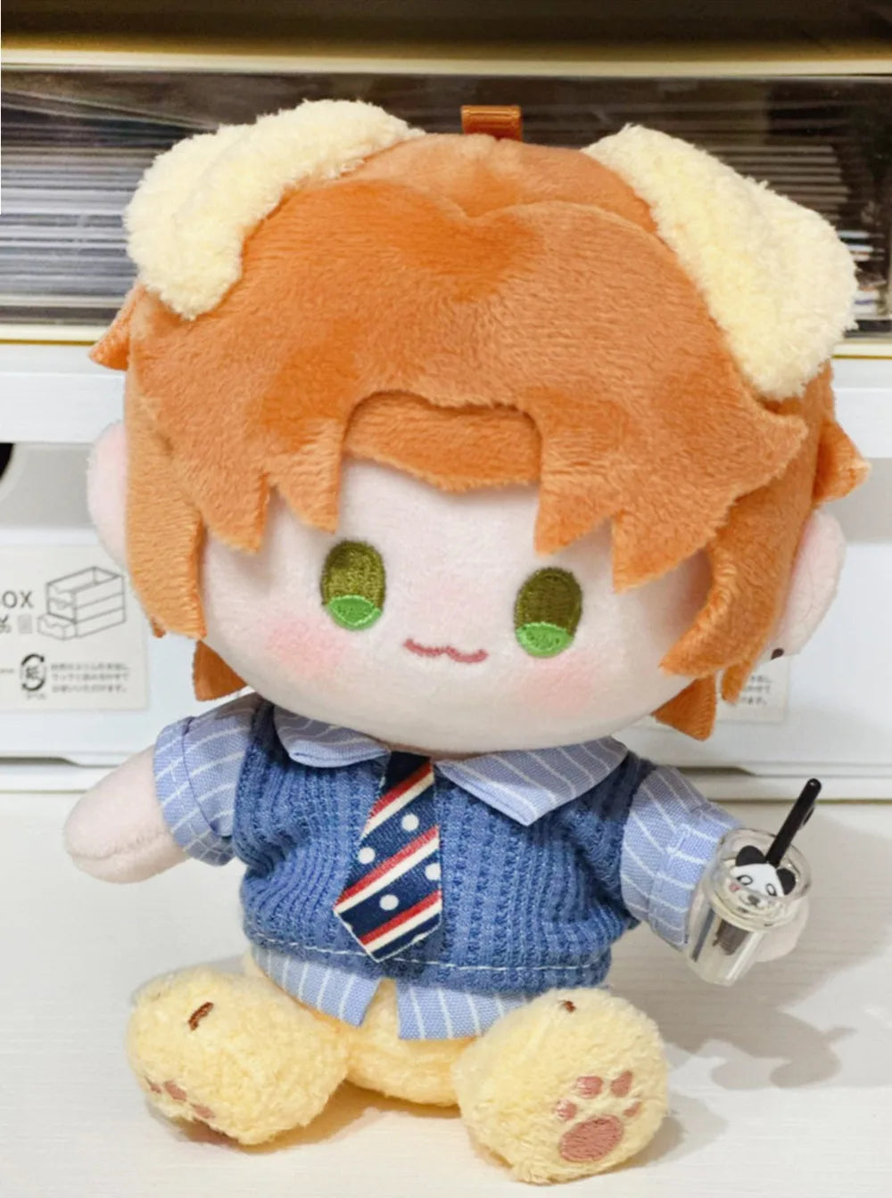10cm Doll Clothes Blue Brown Changing Dress Game Doll Blouse Pants Suit Photo Prop Playing House Mini Shirt Necktie Pants Toy
