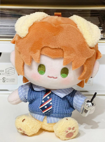 10cm Doll Clothes Blue Brown Changing Dress Game Doll Blouse Pants Suit Photo Prop Playing House Mini Shirt Necktie Pants Toy