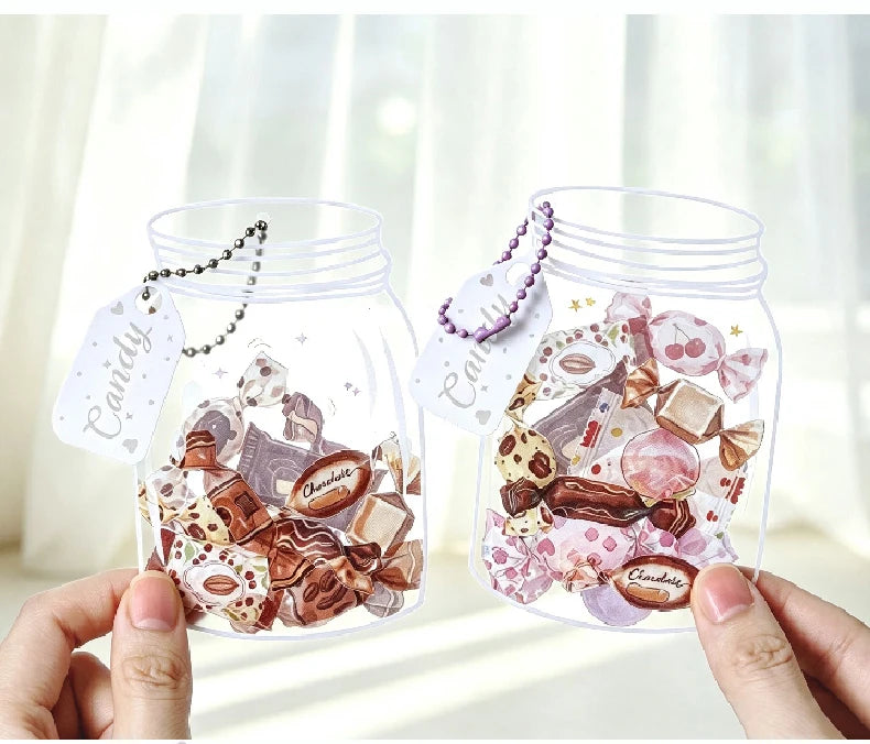 Candy Shaped Sticker Pack, Sweet Style Stickers for Junk Journal Decoration, Decorative Stickers for Water Cups, Photo Frames