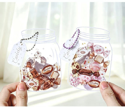 Candy Shaped Sticker Pack, Sweet Style Stickers for Junk Journal Decoration, Decorative Stickers for Water Cups, Photo Frames