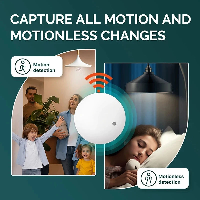 ZigBee Wifi 24G MmWave Human Presence Motion Sensor Radar Wave Human Detector Motion Detector Tuya Hub SmartLife Home Automation