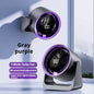 Desktop Fan 180degree Rotation Low-noise Silent Fan LED Display Large-capacity Home Mini Desktop Wall-mounted Fan 1800mAh