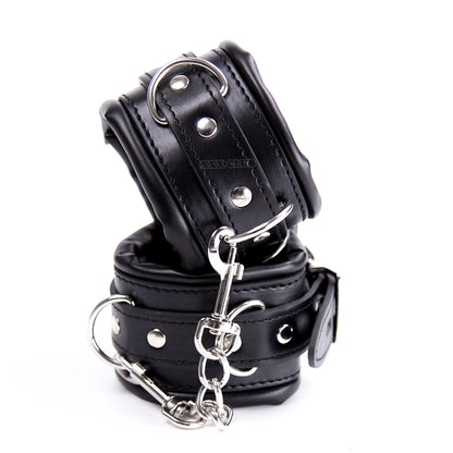Thierry 3Pcs Soft Bondage Restraints Handcuffs Collar Wrist Ankle Cuffs for Fetish Erotic BDSM Adult Games Couple Sex Product