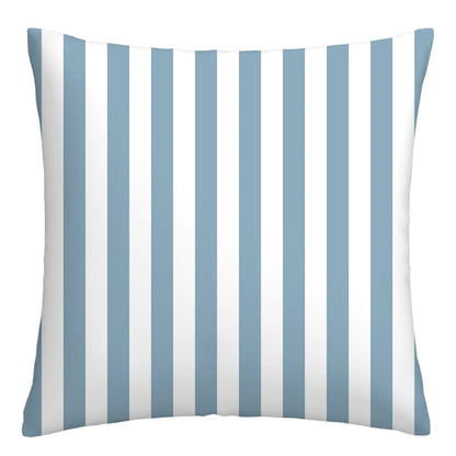 Lake blue white geometric linen pillowcase sofa cushion cover home decoration can be customized for you 40x40 45x45 50x50 60x60