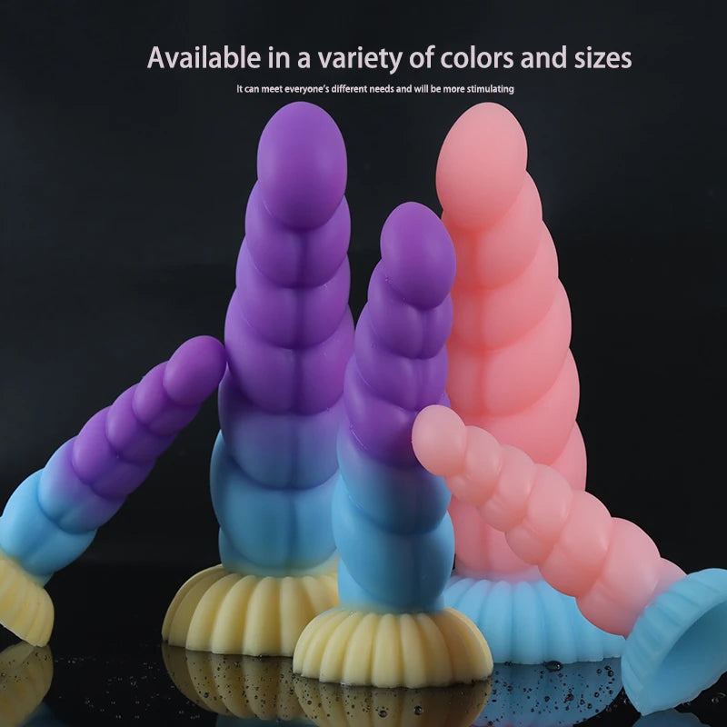 Realistic Penis with Suction Cup Simulated Dildo Anal Penetration Big Butt Plug Giant Monster Cock Dick Toy Adults for Men Women