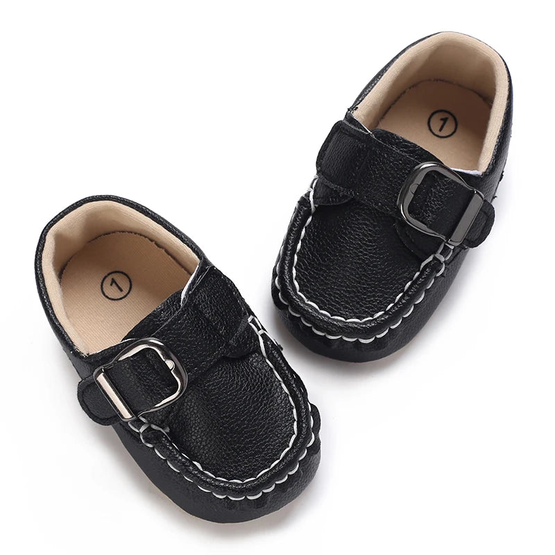 HAIZHIW 0-18M Baptism Newborn Baby Prewalker Girls Boys Casual Shoes Leather Non-Slip Soft-Sole Infant Toddler First Walkers
