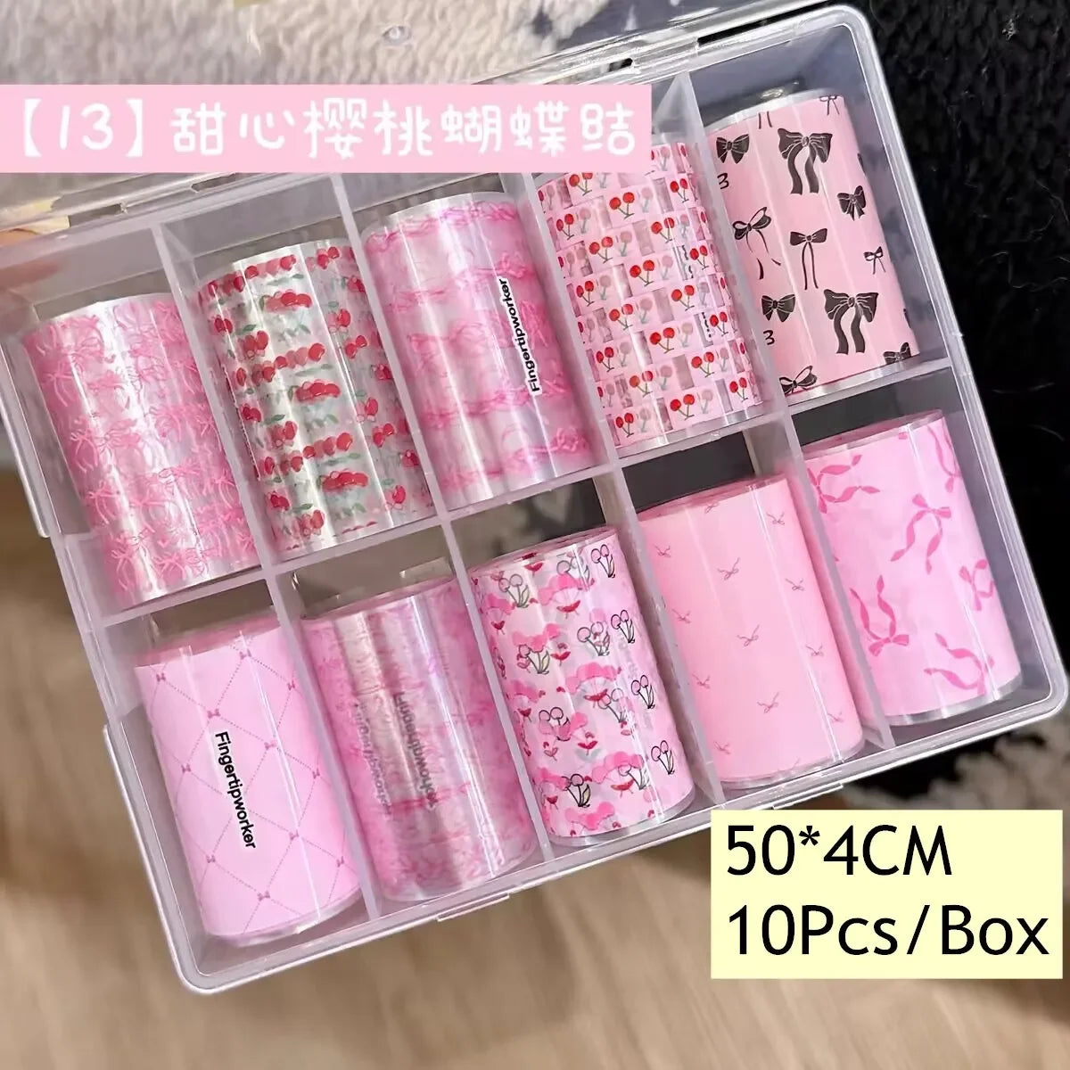 10Rolls Lacce Flower  Nail Foils Transfer Paper  Nail Art Stickers  Manicure Set Decal  Nails Decoration