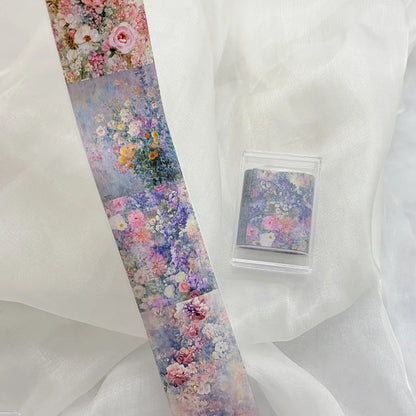 1Pc 100cm Flower Nail Foils for Transfer Paper Floral Stickers Rose Nails Wraps Tulip Nail Art Decorations