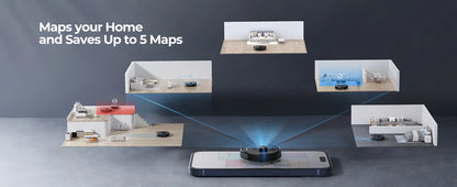 Laresar Mars01 Robot Vacuum Cleaner Mop LDS Lidar Navigation 5000Pa Smart Planned Mapping Home Floor Wash Carpet Pet Hair Clean