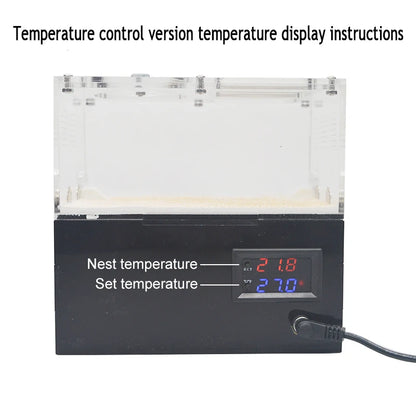Expanded Anthill Ant House Acrylic Ant Kennel Insect Box Concrete Ant Farm Intelligent Temperature Control Ants Nest Spliceable