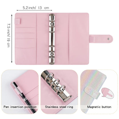 NEW A6 Money Budget Planner Binder With Zipper Envelopes, Cash Envelopes For Budgeting, Money Organizer For A6 Cash Budget Binde