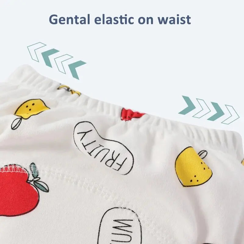 Reusable Baby Breathable Diapers Pee Shorts Underwears Soft Cotton Toddler Potty Training Pants for Boys Girls Baby Nappies