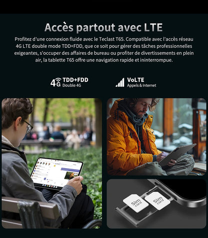 Teclast T65 Android 16 Tablet 13.4 Inch 1920X1200 120Hz T7280 8 Cores (6+20)Max 26Gb Ram 128Gb Rom 4g Lte 8000Mah 13Mp+5Mp