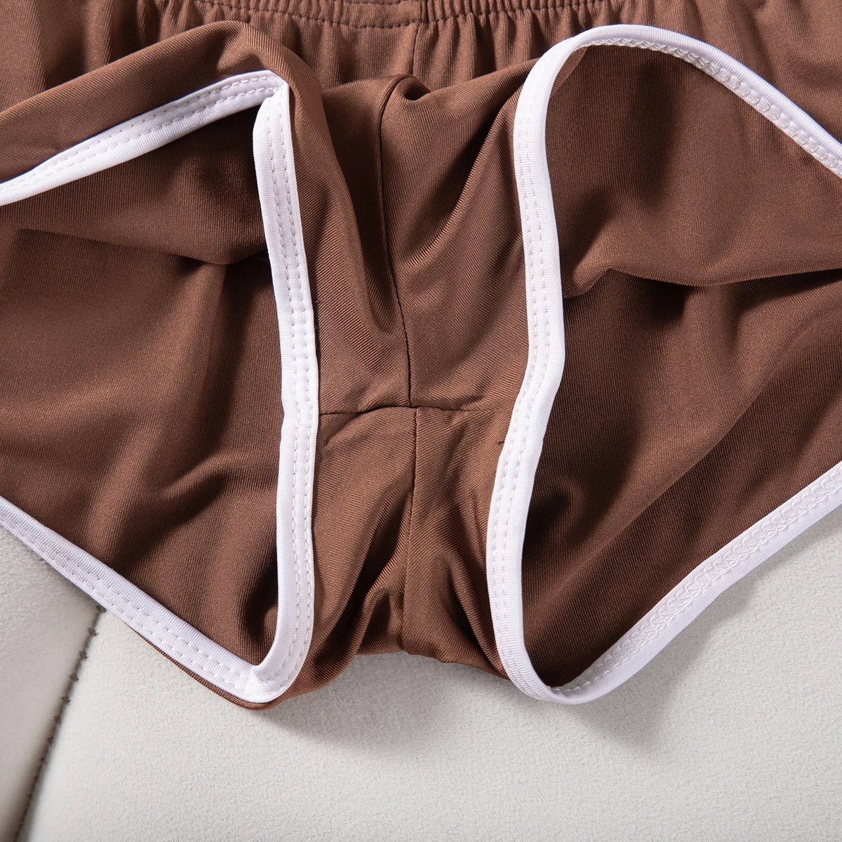 Sexy Running Elastic Sport Shorts Men's Summer Shorts Hot Pants Bar Nine Points Slim Fit Cotton Milk Silk Men's Fashion