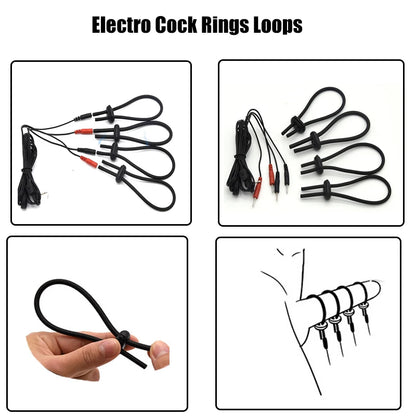 Strongest BDSM Electro Stimulation E-Stim Host Medical Themed Sex Toy Anal Plug Cock Ring Urethral Sound Dilator Pads For Men