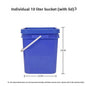 1/5PCS Automatic Poultry Waterer 10L Bucket with Drinking Cups, Chicken Duck Goose Pigeon Water Bowl Feeder Farm Coop Supplies
