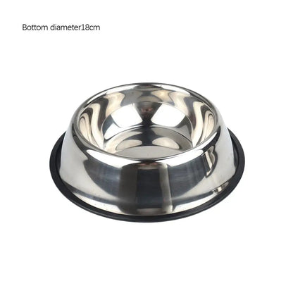 Steel Pet Dog Bowl Feeder Skidproof Anti-ant Food Water Drink Dishes Feeder Dog Bowls Food Accessories Pet Supplies