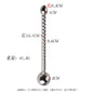 Hollow Metal Urethral Probe Spiral Textured Penis Plug with Smooth Ball Tips Intimate Male Release Stimulation Toy
