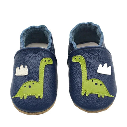 Autumn Baby Shoes Toddle Boys Girls Skid-Proof Shoe Soft Sheepskin Sneakers Fashion Animal Picture First Walker Moccasins 0-24M