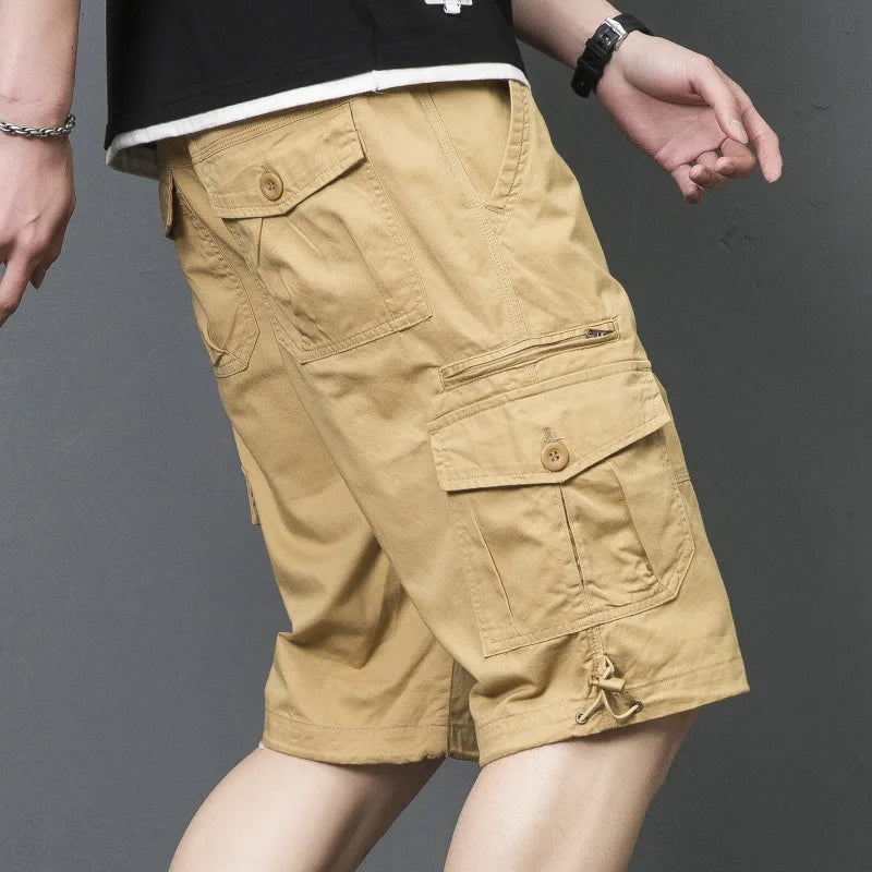 Men's Summer Military Camouflage Shorts Casual Cotton Camo Loose Cargo Shorts Male Bermuda Camuflada Plus Size 5XL