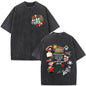 Rapper Bad Bunny Vintage Washed T Shirts Debi Tirar Mas Fotos DTMF T-shirts Men's Clothing Fashion High Quality T-shirt Couples