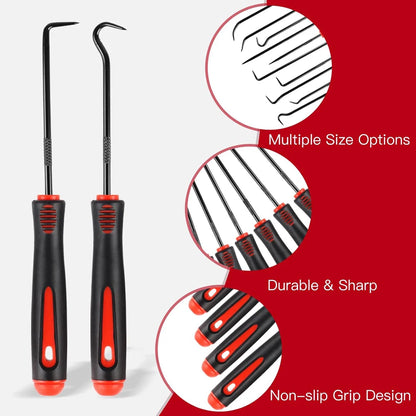 Car Auto Vehicle Oil Seal Screwdrivers Set O-Ring Seal Gasket Puller Remover Pick Hooks Tools Sealing Repair Tools 16cm 4Pcs