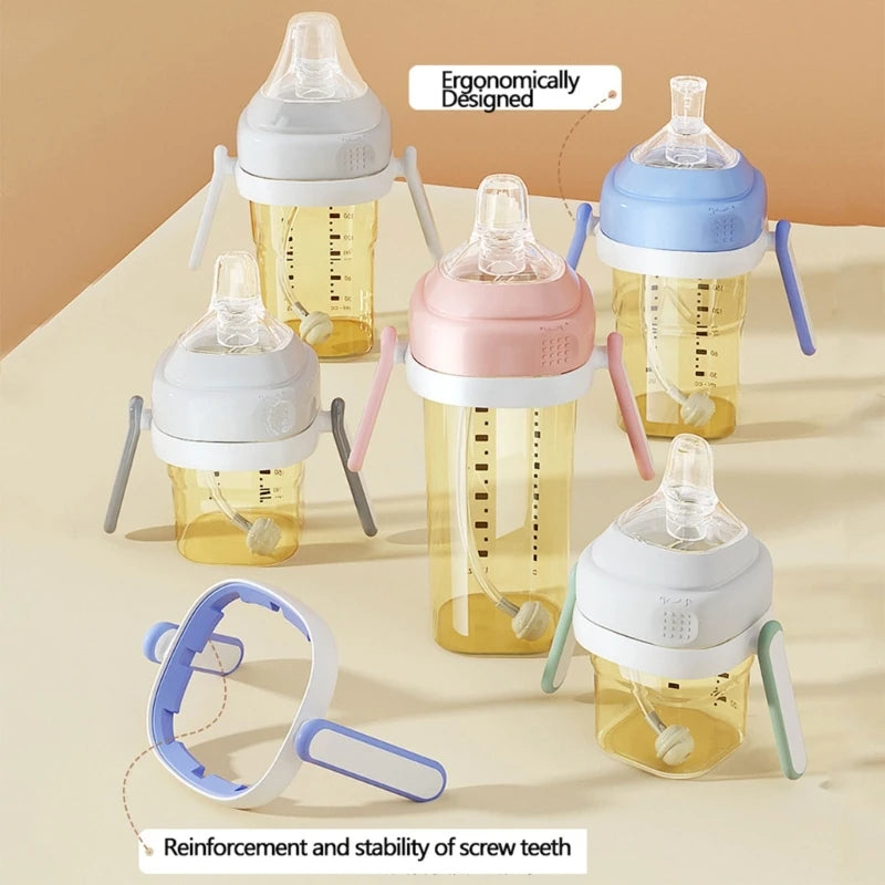 Classic Feeding Bottle Handles Soft Compatible Silicone Baby Nursing Bottles Handles Easy to Carry Handles for Hegen Bottle Size