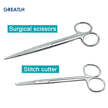 Stainless Steel Remove Suture Scissors Nurse Scissors Stitch Scissors Medical Surgical Tool Straight/Curved 1pcs