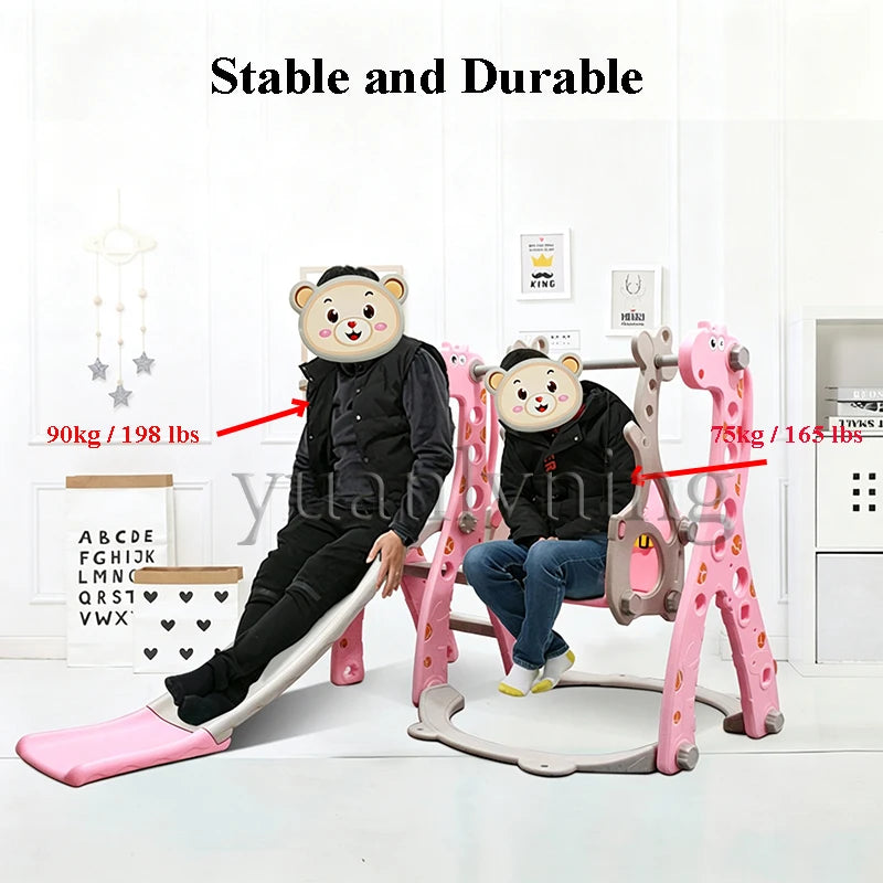 Multi-Function Children's Swing and Slide Set  Indoor Toddler Playground Home Children Activity Toy for Age 1-6