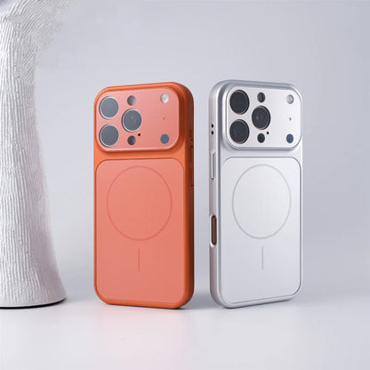Frosted Camera Lens Protection For MagSafe Phone Case For iPhone 17 17Pro Max 16 15 14 13 Matte Wireless Charging Magnetic Cover