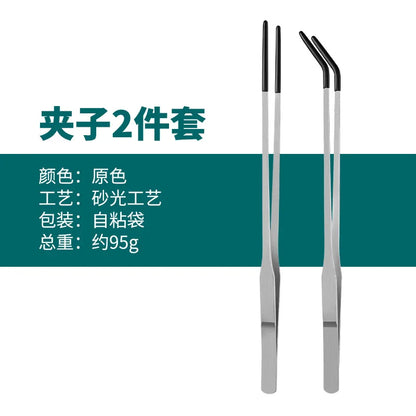 Stainless Steel Reptile Feeding Long Tongs Tweezers For Reptile, Lizards, Spider, Tarantula, Hedgehog, Snake, Aquarium