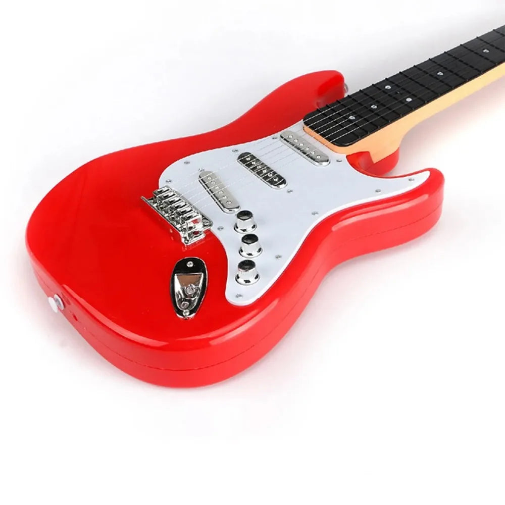 4-string Children Electric Guitar Toy with Music Light Beginner Electric Guitar Ukulele Children's Toy Musical Instrument Gift