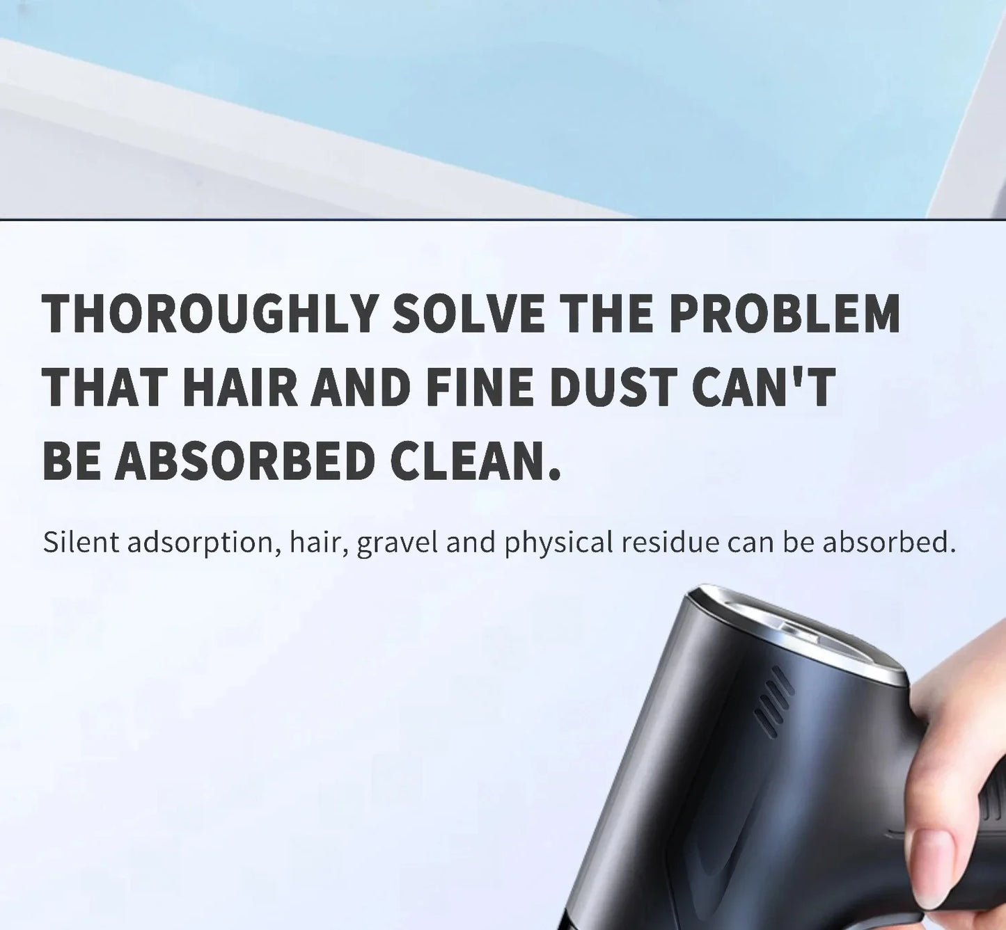 CENRR 980000PA Mini Car Vacuum Cleaner Strong Scution Powerful Wireless Car Cleaner HandHeld  Air Gun Portable Vacuum Cleaner