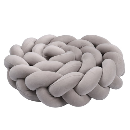 1-4M Baby Bumper Bed Braid Knot Pillow Cushion Bumper for Infant Crib Protector Cot Bumper Room Decor Crib Bedding Braid Set