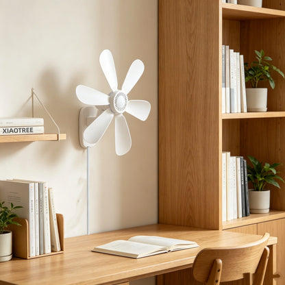 16.5-Inch Wall Mount Fan with Remote and Timer Small 5V USB Fan with Powerful 4 Speeds Quiet Corner Fans for Bedroom Kitchens