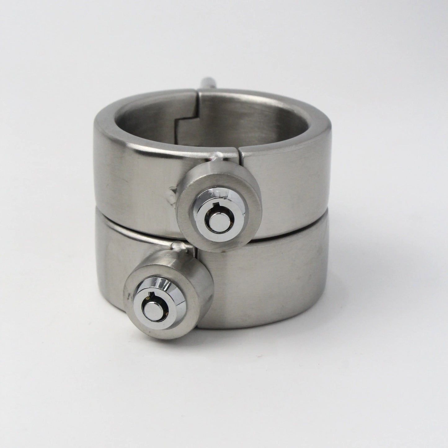 Heavy Duty Stainless Steel Handcuffs Ankle Cuffs Neck Collar Press Lock BDSM Restraints Bondage Adult Games Sex Toys for Couples