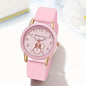 Casual Round Pointer Women Quartz Watch Cute Candy Color Analog Silicone Band Wrist Watch For Woman Clock