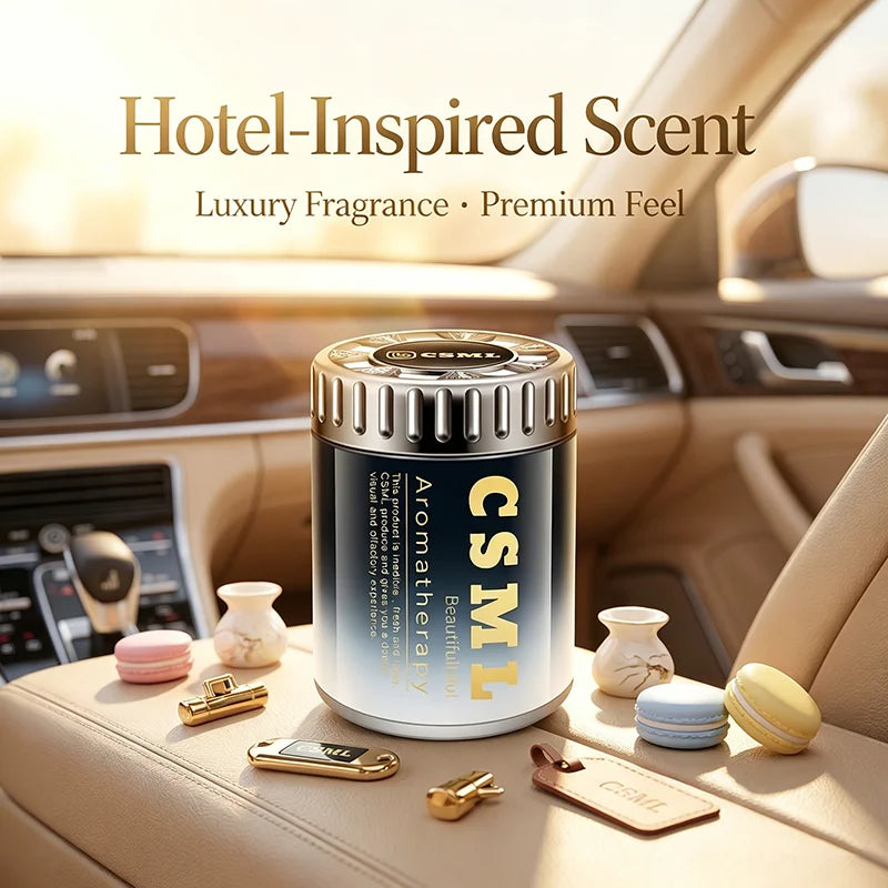 2026 New Gardenia Triumphal‑Arch Car Air Freshener, Solid Balm Car Perfume, Long‑Lasting Car Fragrance for Men & Women
