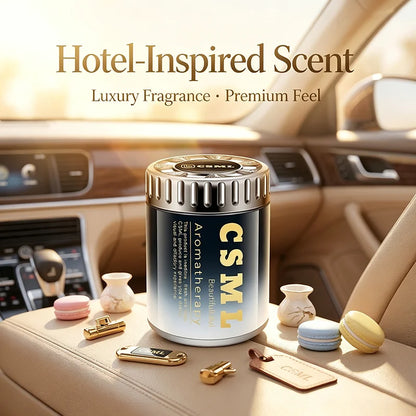 2026 New Gardenia Triumphal‑Arch Car Air Freshener, Solid Balm Car Perfume, Long‑Lasting Car Fragrance for Men & Women