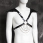 Fetish Men Leather Arm Harness Belt BDSM Gay Body Bondage Sex Lingerie Arm Harness Strap Sexual Gay Clothes for Stage Rave Club