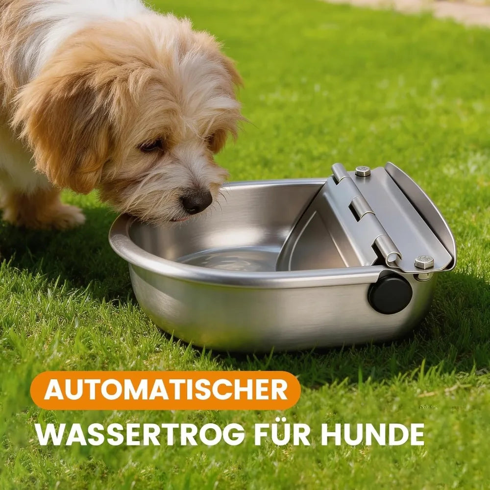 Stainless Steel Cow Water Bowls Automatic Drinking Bowls with Float Bowl Water Outlet for Dog Cattle Sheep Drinker Farm Supplies