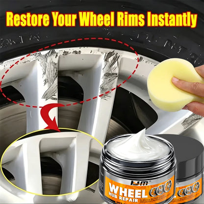 KJM 30g Alloy Wheel Scratch Remover And Oxidation Restorer Paste Repair for Car Rims Wheel Hub Care
