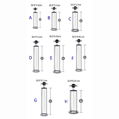 Male Penis Enlarger Vacuum Pump Penis Enlargement Enhancer Adult Sex Toy for Men Lasting Trainer Erotic Products Vacuum Cylinder