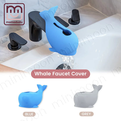 Whale Faucet Cover for Baby Bath Safety, Adjustable Strap with BPA-Free Soft Silicone with , Fun & Protective