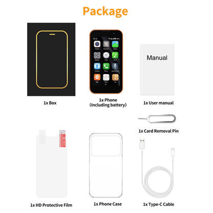 SERVO 17SE mini Smartphone Android Dual SIM 3G Network 2GB RAM 16GB ROM 3.0-inch Tiny Screen‌ Phones Face Unlock GPS WiFi Camera Small Pocket Cellphone