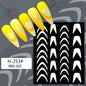 Hollow Nail Art Stickers Spray Painted Design Love Butterfly French Pattern Nail Accessories Decorative Decals