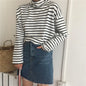 Autumn Long Sleeve Turtleneck Tops Slim Knitted Bottoming T Shirt Korean Fashion Sweater Harajuku Pullover Women Clothing Jumper