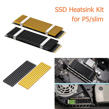 1set M.2 SSD Heat Sink NVME NGFF M.2 2280 Solid State Hard Disk Aluminum Heatsink Cooler Radiator Thermal Cooling Pad for PS5 PC