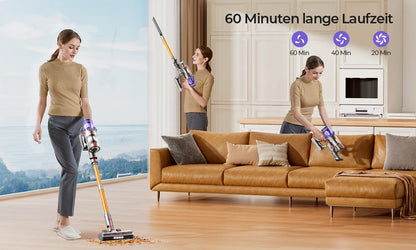 Laresar V7 500W 50000Pa Suction Power Cordless Vacuum Cleaner Handheld Smart Home Appliance Removable Battery Dust Mug